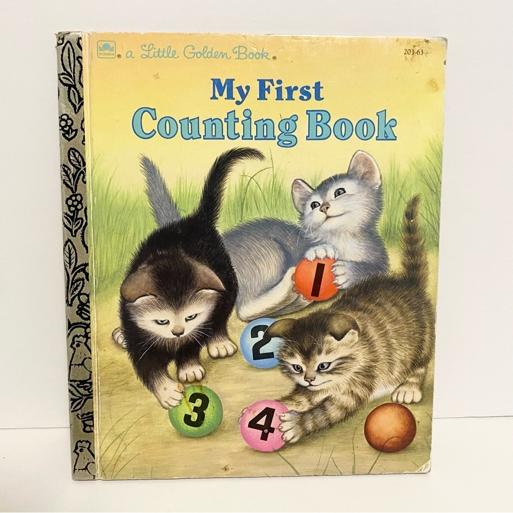 Little Golden Book My First Counting Book Paperback Hardcover Vintage 4/$20 🛑